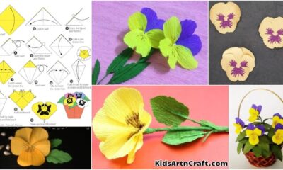 How To Make An Origami Pansy With Kids