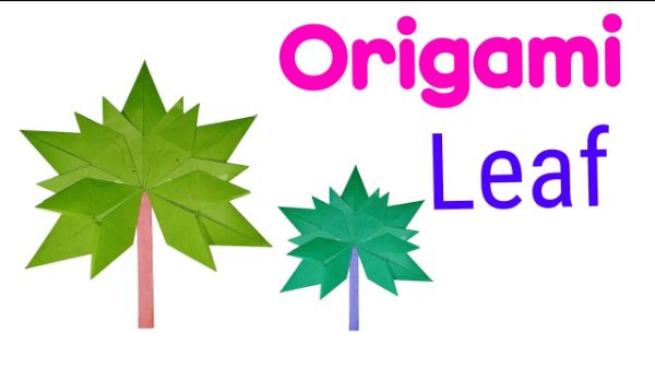 Origami Papaya Leaf Craft Ideas With Paper