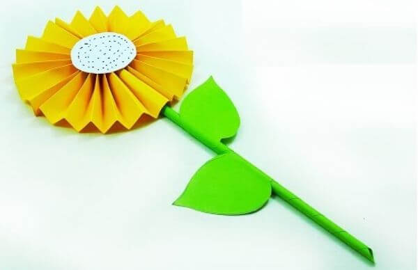 How To Make An Origami Paper Sunflower Craft For Kids
