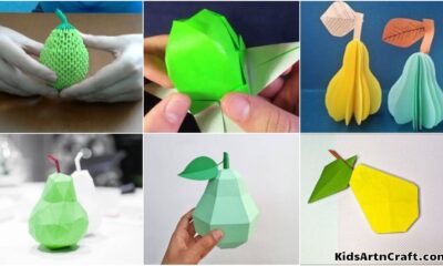 How To Make An Origami Pear With Kids