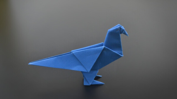 How To Make An Origami Pigeon With Kids Origami Pigeon With Instruction