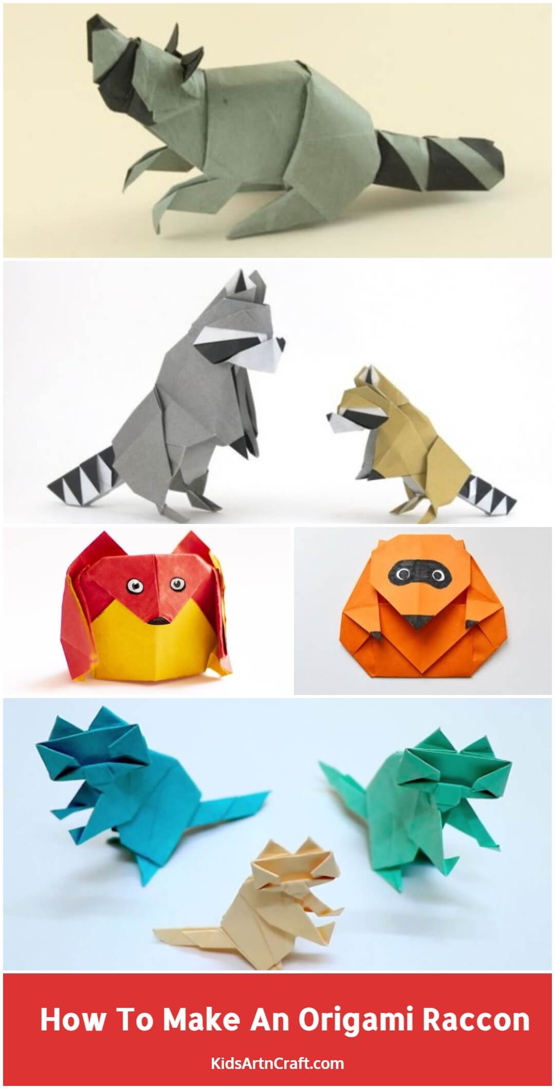 How To Make An Origami Raccoon With Kids