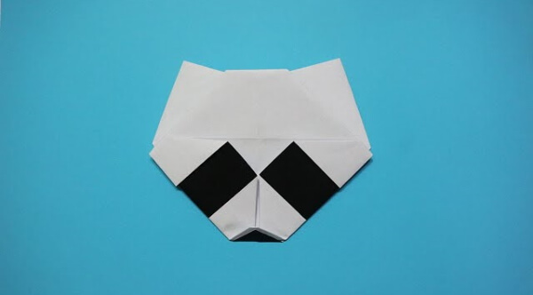 How To Make An Origami Raccoon With Kids Easy To Make Origami Raccoon Face Tutorial