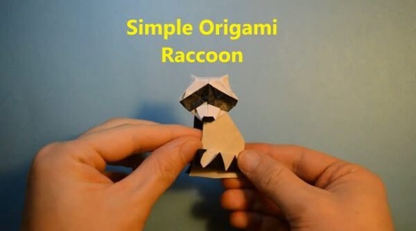 How To Make An Origami Raccoon With Kids Easy Origami Raccoon Instructions
