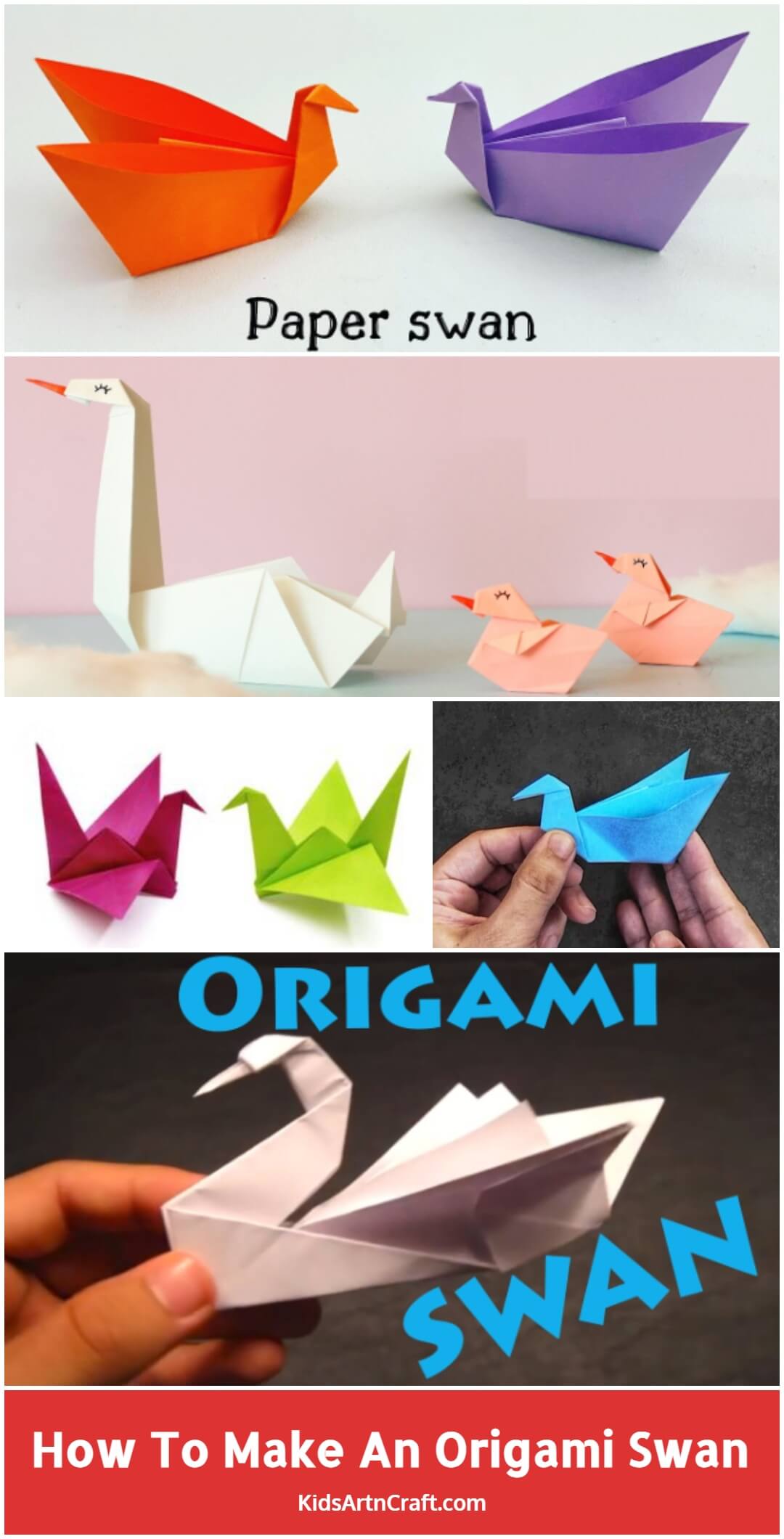 How To Make An Origami Swan With Kids