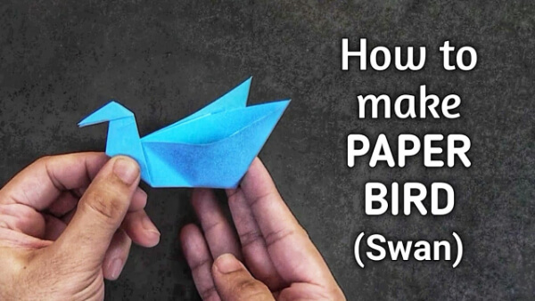 How To Make An Origami Swan With Kids How To Make Paper Swan Instructions