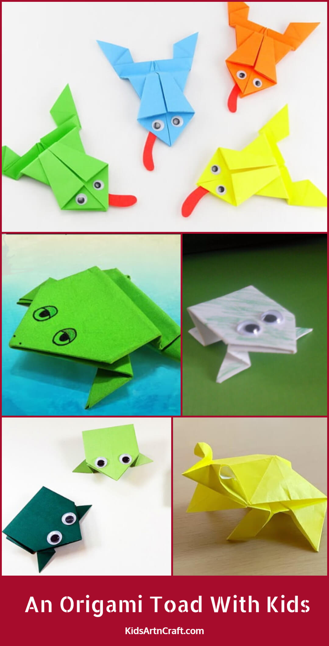 How To Make An Origami Toad With Kids
