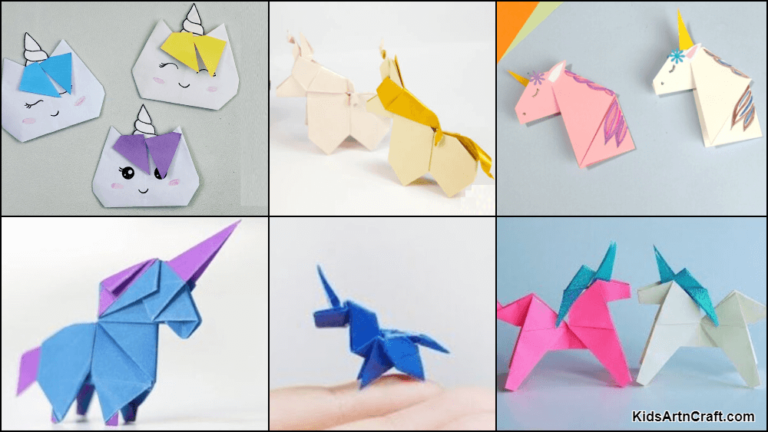 How To Make An Origami Unicorn With Kids - Kids Art & Craft