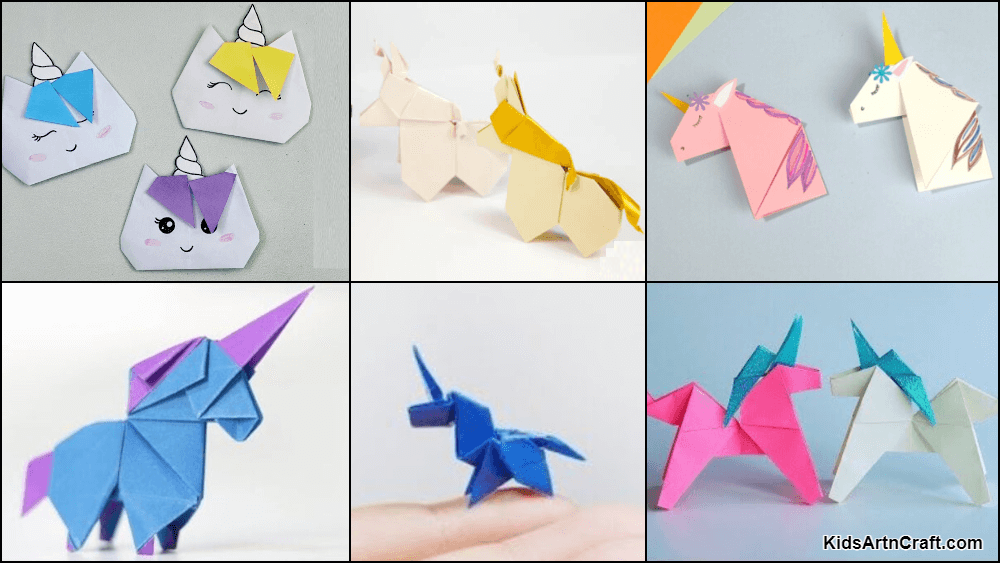 detekterbare fortjener har en finger i kagen Origami Unicorn - Learn To Make Easy Paper Unicorn With Instructions - Kids  Art & Craft