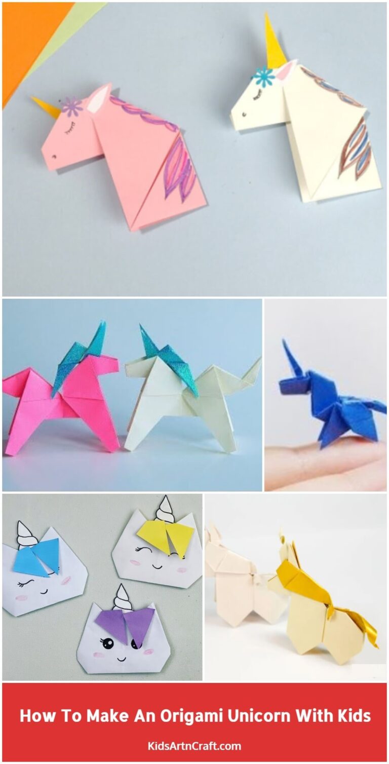 How To Make An Origami Unicorn With Kids - Kids Art &amp; Craft