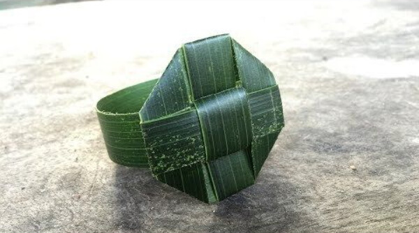 How To Make An Origami Coconut With Kids Origami Watch Using Coconut Leaf