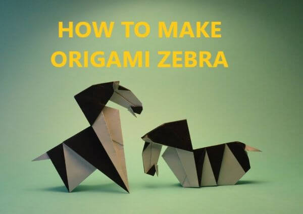 How To Make Origami Zebra Craft With Kids