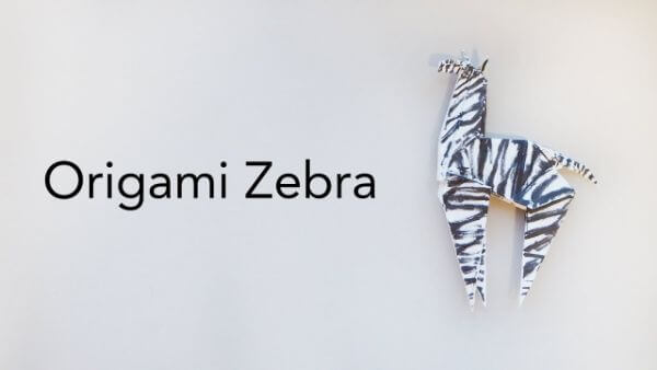 How To Make An Origami Zebra Paper Folding Craft With Kids