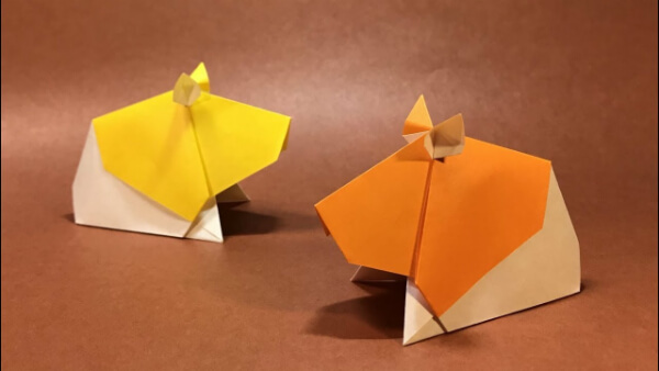 Simple Origami Hamster Instruction