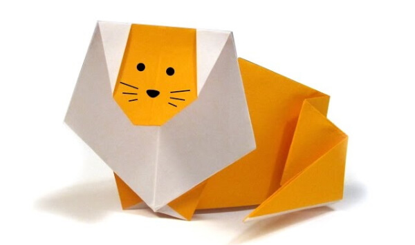 How To Make An Origami Lion With Kids How To Make Simple Origami Lion Tutorial