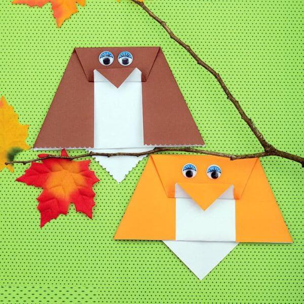 How To Make An Simple Origami Owl Craft For Kids