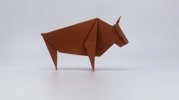 How To Make An Simple Origami Ox Instructions With Kids