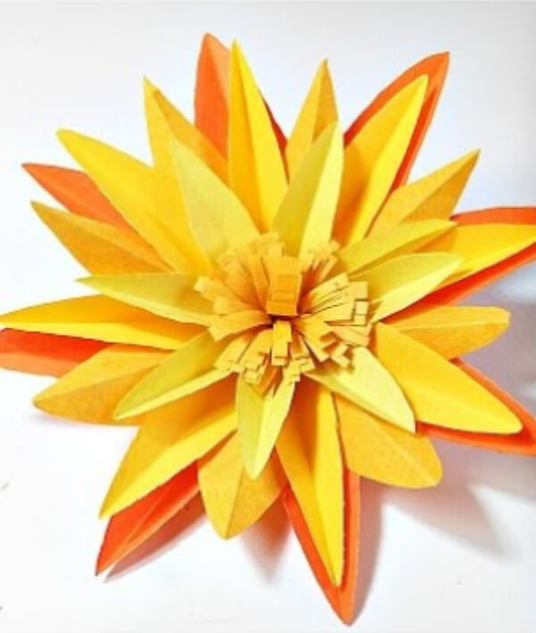 How To Make An Step By Step Origami Marigold Flower Instructions With Kids