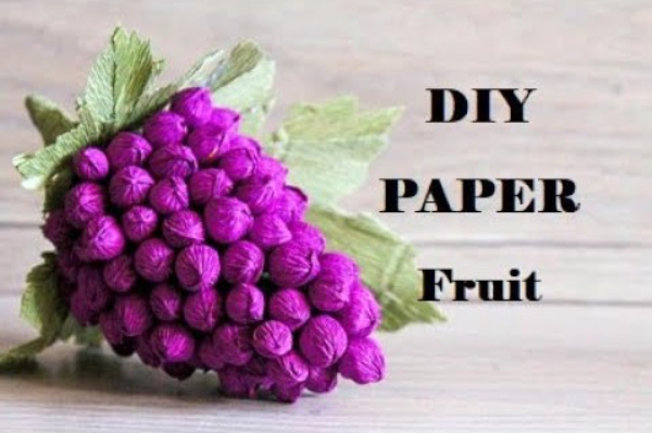 How To Make Fruits From Origami Paper How To Make An Origami Grapes With Kids