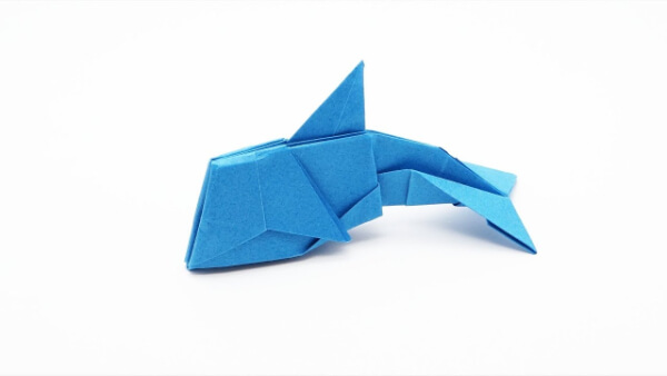 How To Make Origami Dolphin Craft For Kids How To Make An Origami Dolphin With Kids