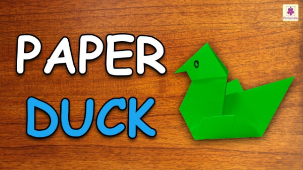 How To Make Origami Duck Craft Using Paper