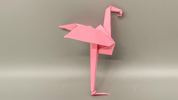 How To Make Origami Flamingo How To Make An Origami Flamingo With Kids