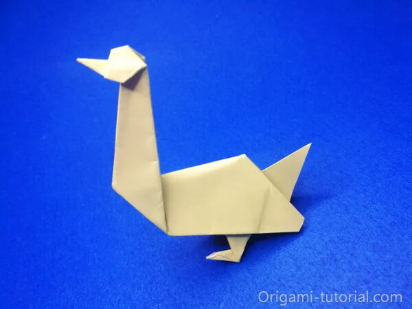 How To Make Origami Goose Craft By Instructions How To Make An Origami Goose With Kids