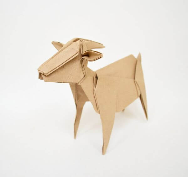 How To Make Origami Mountain Goat: Fun Paper Craft For Kids
