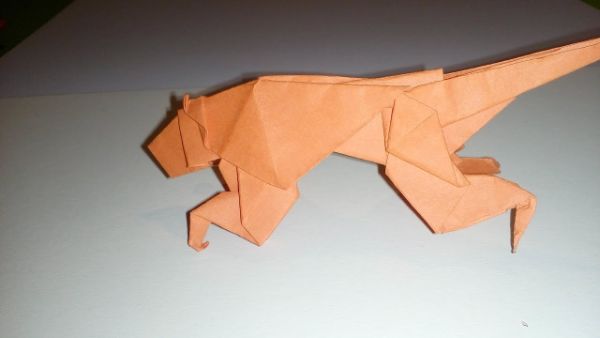 How To Make Origami Tiger With Paper