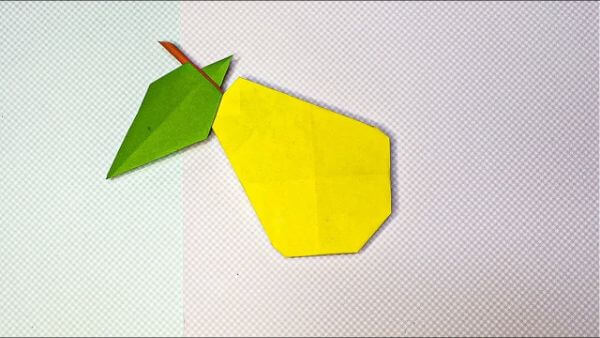 How To Make Paper Origami Pear Ideas With Kids