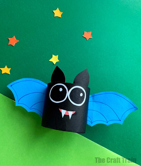 How To Make Paper Roll Bat Craft Bat crafts & Activities for Kids