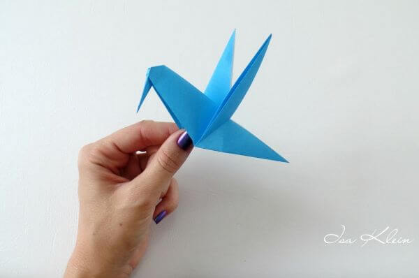 Simple Origami Hummingbird Craft For Kids