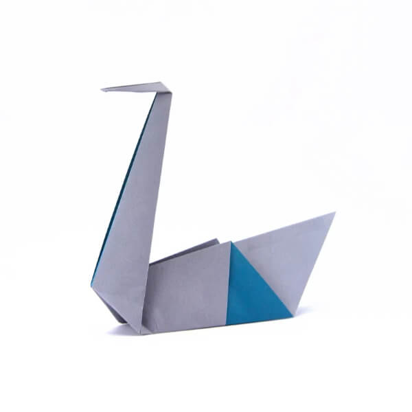 Simple Origami Swan Paper Craft  For Kids