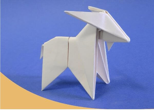 How To Make Step By Step Origami Goat Tutorials For Kindergarten