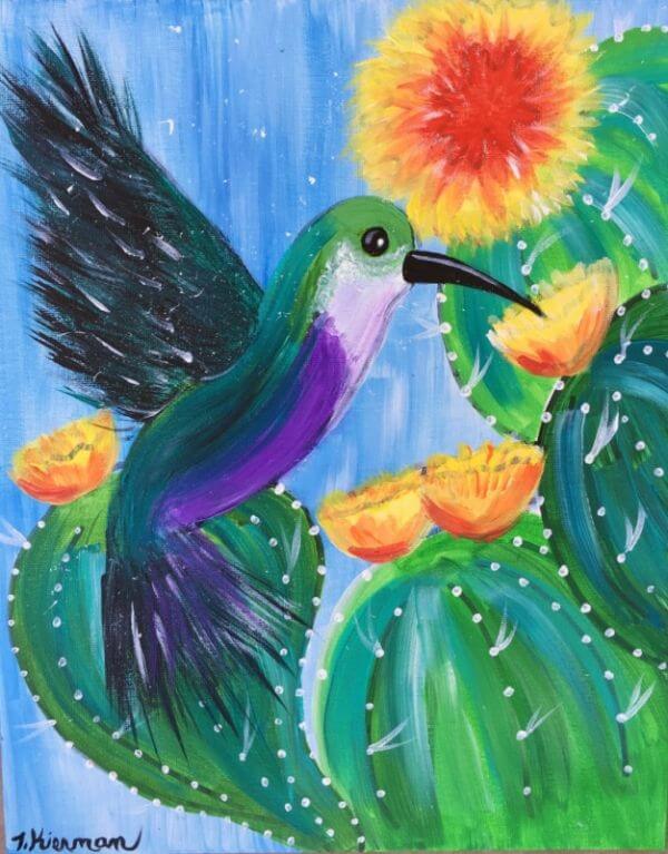 How To Paint A Hummingbird Step By Step
