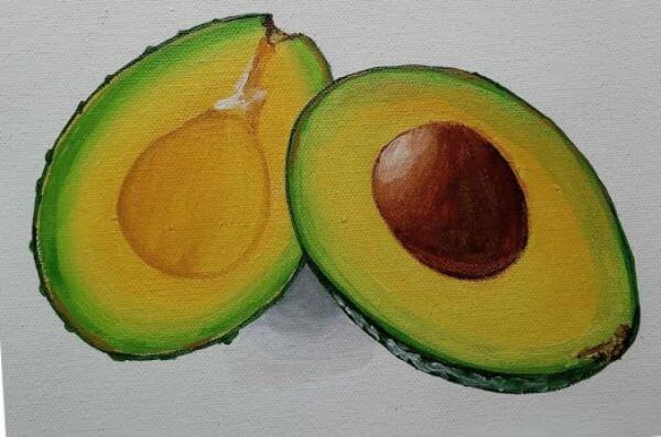 How To Paint An Avocado For Kids