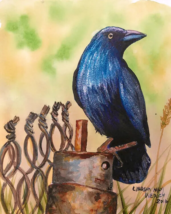 Crow Paintings for Kids How To Paint Crow Tutorial