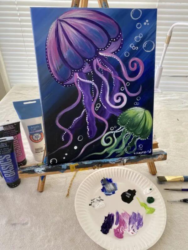 How To Paint Jellyfish For Kids