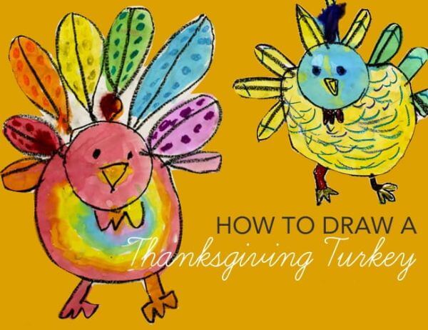 How To Paint Thanksgiving Turkey Art Project For Kids