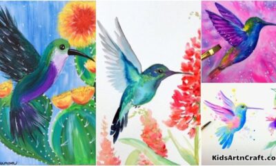 Hummingbird Paintings For Kids