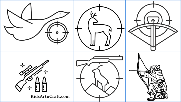 Hunting Coloring Pages For Kids – Free Printables - Kids Art & Craft