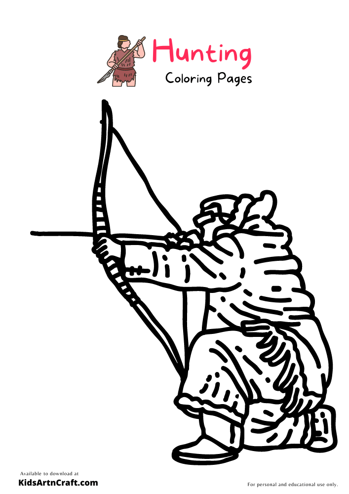 Hunting Coloring Pages For Kids – Free Printables