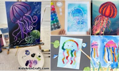 Jellyfish Paintings For Kids