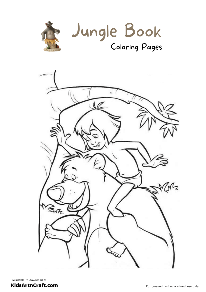 Jungle Book Coloring Pages For Kids – Free Printables