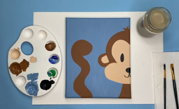 Monkey Paintings For Kids Monkey Canvas Painting For Kids