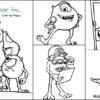 Monster inc. Coloring Pages For Kids – Free Printables