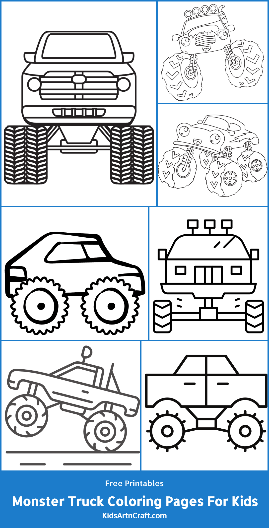 Monster Truck Coloring Pages For Kids – Free Printables