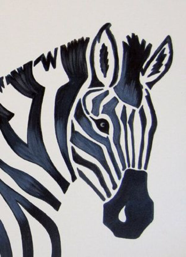 Zebra Paintings For Kids Zebra Painting Nursery Art