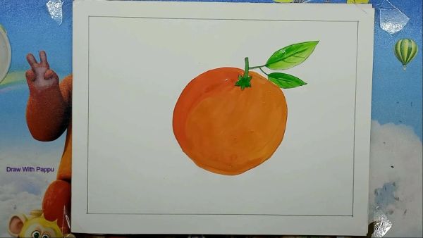 Orange Drawing Tutorial For Kids