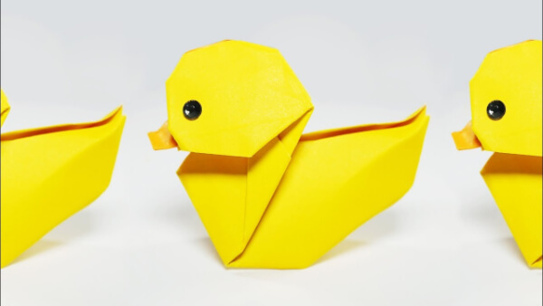 Origami Baby Duck Paper Craft How To Make An Origami Duck With Kids